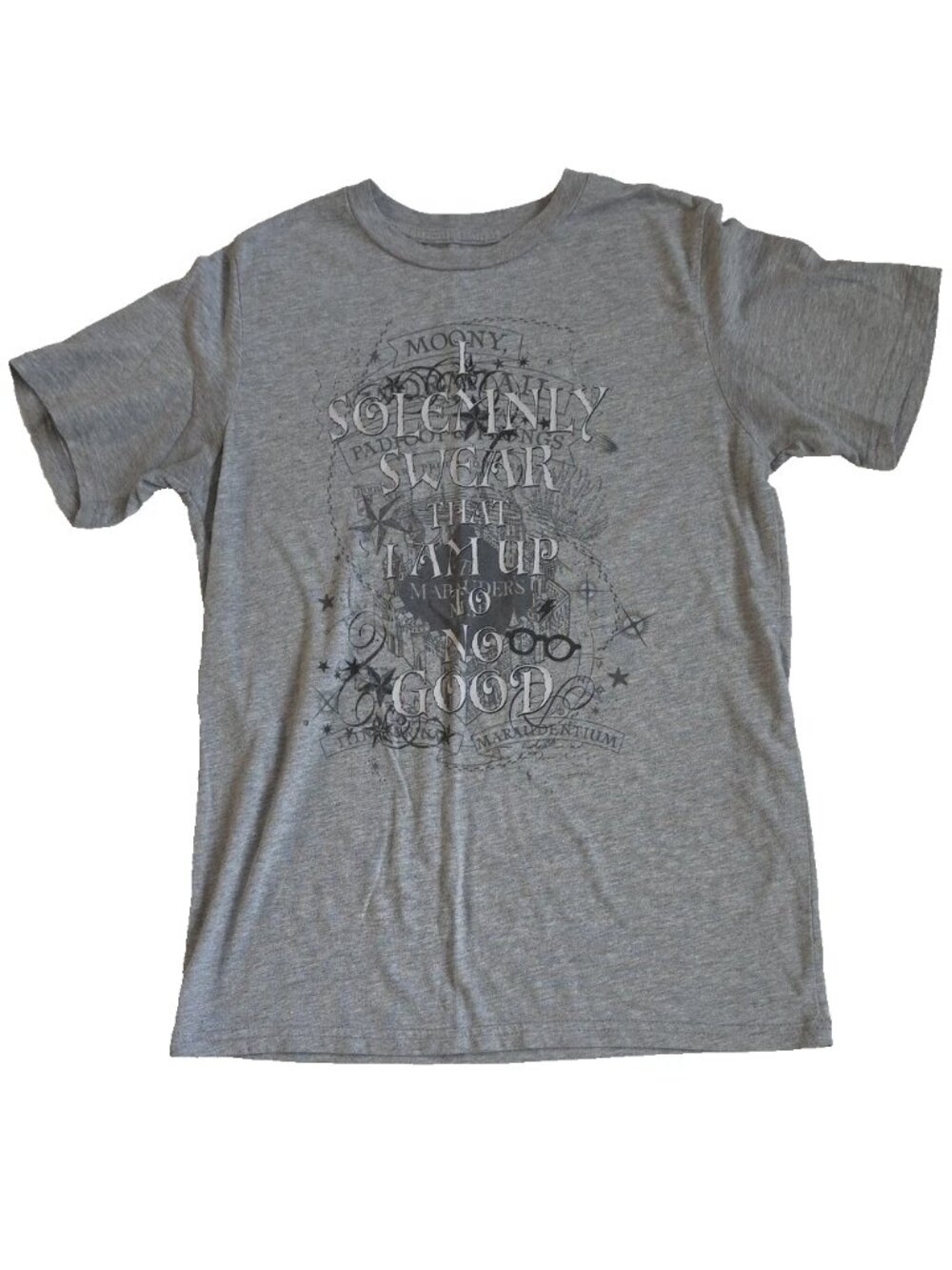 Harry Potter Gray Crew Neck Graphic T-Shirt